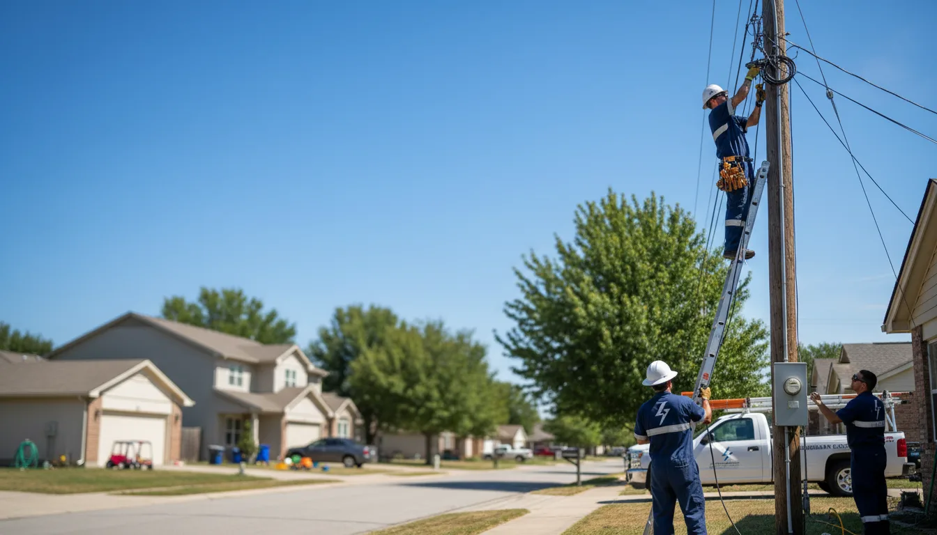 Residential electrician providing installation services in Fitchburg, WI